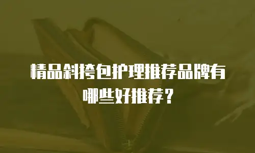 精品斜挎包护理推荐品牌有哪些好推荐？