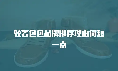 轻奢包包品牌推荐理由简短一点