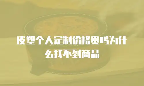 皮塑个人定制价格贵吗为什么找不到商品