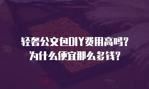 轻奢公文包DIY费用高吗？为什么便宜那么多钱？