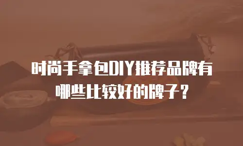 时尚手拿包DIY推荐品牌有哪些比较好的牌子？