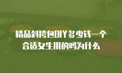 精品斜挎包DIY多少钱一个合适女生用的吗为什么