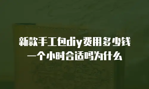 新款手工包diy费用多少钱一个小时合适吗为什么