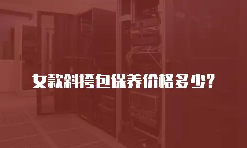 女款斜挎包保养价格多少？