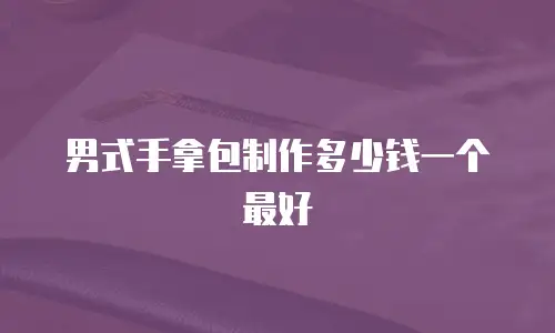 男式手拿包制作多少钱一个最好