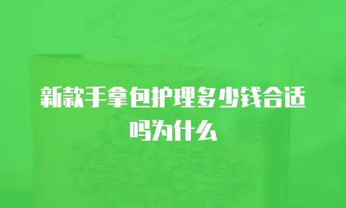 新款手拿包护理多少钱合适吗为什么
