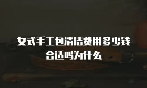 女式手工包清洁费用多少钱合适吗为什么