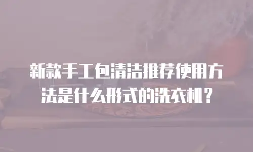 新款手工包清洁推荐使用方法是什么形式的洗衣机？