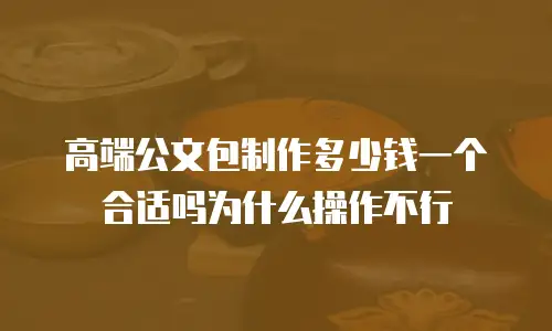 高端公文包制作多少钱一个合适吗为什么操作不行