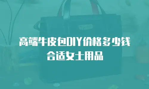 高端牛皮包DIY价格多少钱合适女士用品