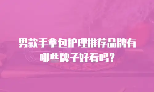 男款手拿包护理推荐品牌有哪些牌子好看吗？