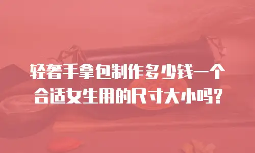 轻奢手拿包制作多少钱一个合适女生用的尺寸大小吗？