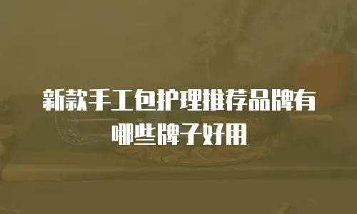 新款手工包护理推荐品牌有哪些牌子好用