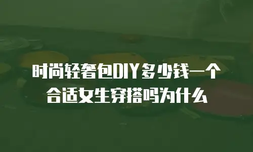 时尚轻奢包DIY多少钱一个合适女生穿搭吗为什么