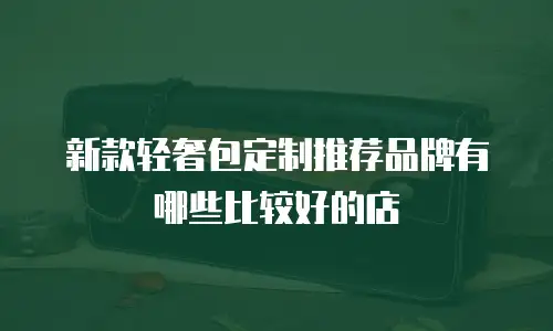 新款轻奢包定制推荐品牌有哪些比较好的店