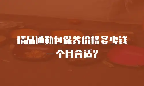 精品通勤包保养价格多少钱一个月合适？