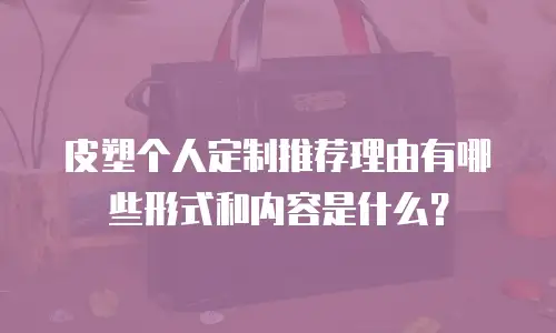 皮塑个人定制推荐理由有哪些形式和内容是什么？