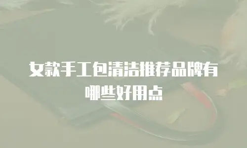 女款手工包清洁推荐品牌有哪些好用点