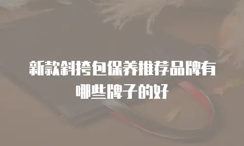 新款斜挎包保养推荐品牌有哪些牌子的好