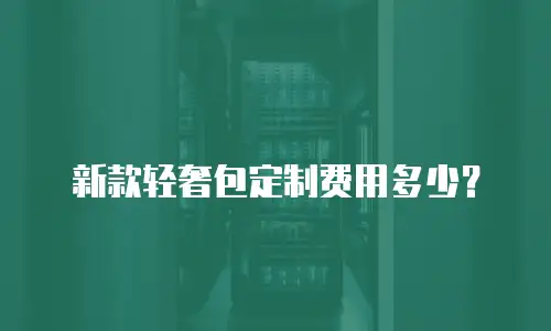 新款轻奢包定制费用多少？