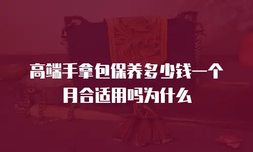 高端手拿包保养多少钱一个月合适用吗为什么