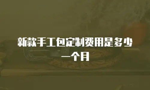 新款手工包定制费用是多少一个月