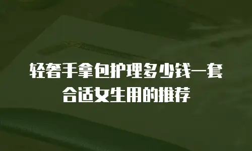 轻奢手拿包护理多少钱一套合适女生用的推荐