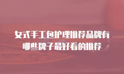女式手工包护理推荐品牌有哪些牌子最好看的推荐