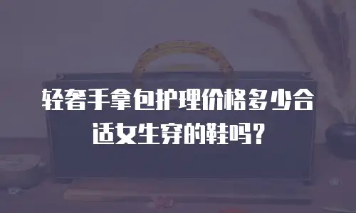 轻奢手拿包护理价格多少合适女生穿的鞋吗？