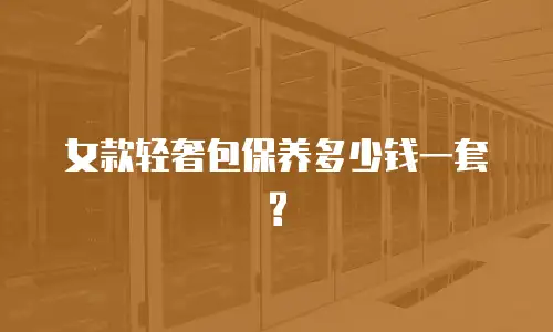 女款轻奢包保养多少钱一套?