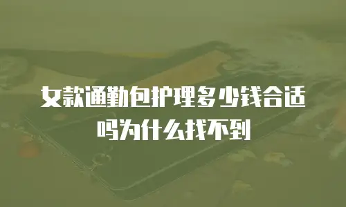 女款通勤包护理多少钱合适吗为什么找不到