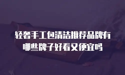 轻奢手工包清洁推荐品牌有哪些牌子好看又便宜吗