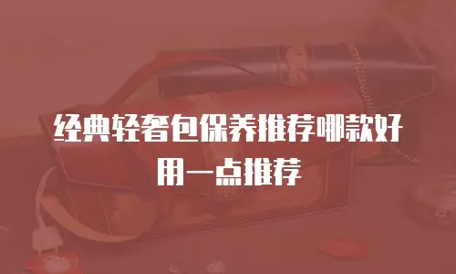 经典轻奢包保养推荐哪款好用一点推荐