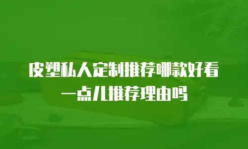 皮塑私人定制推荐哪款好看一点儿推荐理由吗