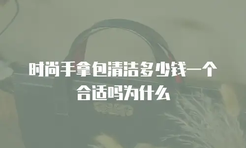 时尚手拿包清洁多少钱一个合适吗为什么