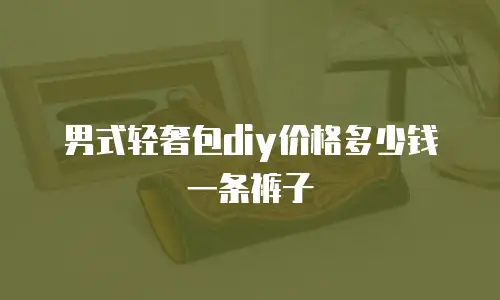 男式轻奢包diy价格多少钱一条裤子