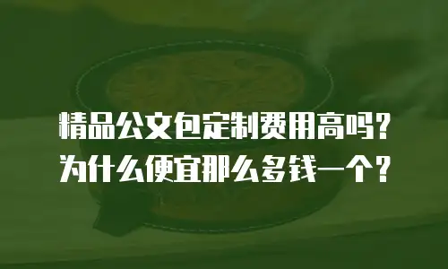 精品公文包定制费用高吗？为什么便宜那么多钱一个？