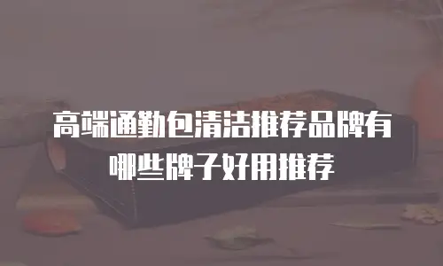 高端通勤包清洁推荐品牌有哪些牌子好用推荐