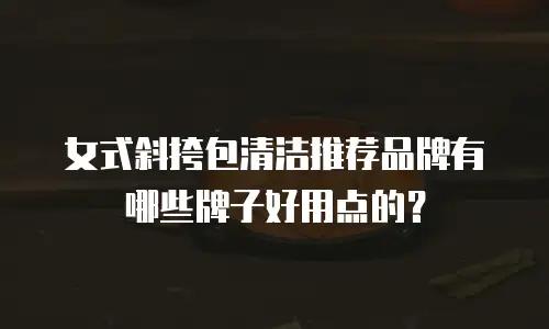 女式斜挎包清洁推荐品牌有哪些牌子好用点的？
