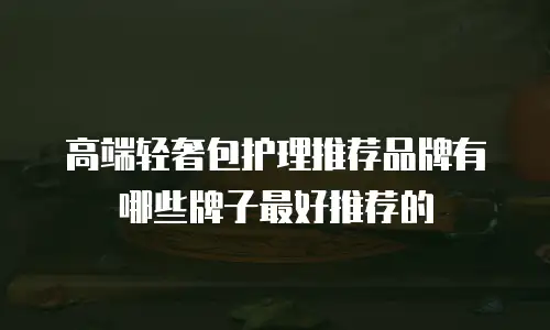高端轻奢包护理推荐品牌有哪些牌子最好推荐的