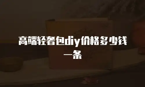 高端轻奢包diy价格多少钱一条