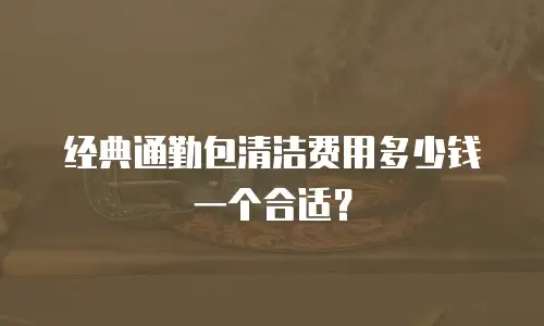 经典通勤包清洁费用多少钱一个合适？