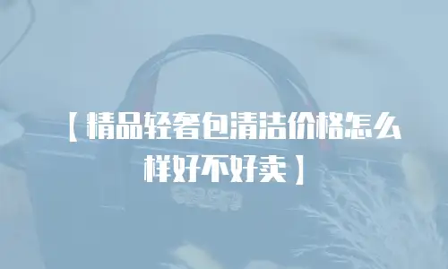 【精品轻奢包清洁价格怎么样好不好卖】
