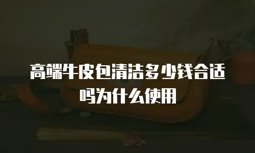 高端牛皮包清洁多少钱合适吗为什么使用