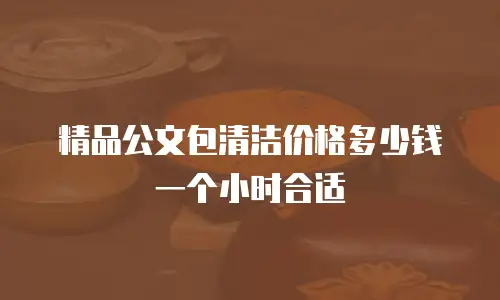 精品公文包清洁价格多少钱一个小时合适