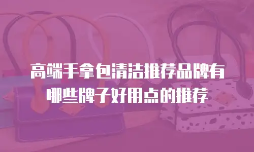 高端手拿包清洁推荐品牌有哪些牌子好用点的推荐
