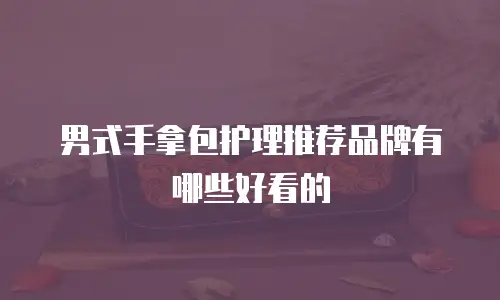 男式手拿包护理推荐品牌有哪些好看的