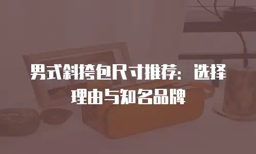 男式斜挎包尺寸推荐：选择理由与知名品牌