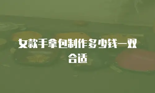 女款手拿包制作多少钱一双合适