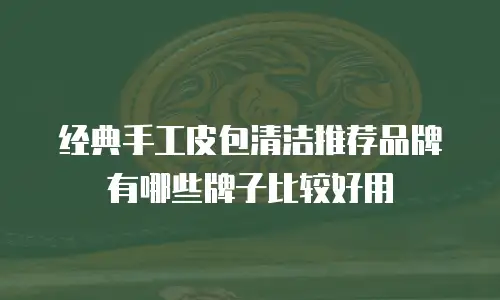 经典手工皮包清洁推荐品牌有哪些牌子比较好用